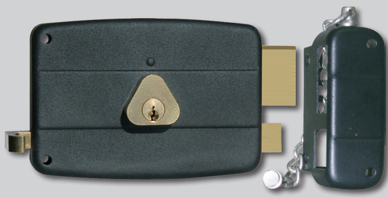 35 mm - 50 mm Fermeture verticale de bordure de porte avec plaque de frappe incluse Matériau de boulons morts en laiton ou en acier
