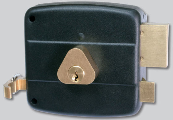 Buy Rim Door Lock Surface Mounted Anti Theft Single Cylinder Rim Lock for 35 - 50mm Wooden Door online manufacture