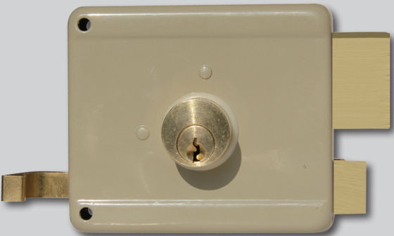 acheter Matériau de fermeture à vis mort en laiton ou en acier Fermeture de porte à jante à cylindre unique pour installation à la surface fabrication en ligne