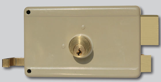 Buy Long Lasting Single Cylinder Rim Door Lock with Included Strike Plate and OEM Finish online manufacture