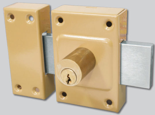 comprar Fechadura de porta de bordo Superfície montada Segurança Fechadura noturna fechadura 50 / 60 / 70mm Backset para requisitos do cliente Fabricação em linha