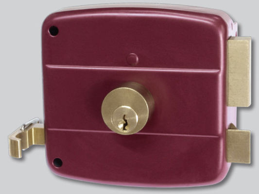 kopen Rim Door Lock Brass Lock Material en Inclusief Strike Plate Surface - Montageontwerp voor klantvereisten online vervaardiging