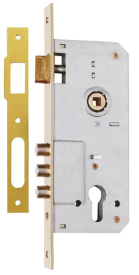 Épaisseur de la porte 35-50 mm Fermeture de porte en acier / fermeture à glissière Zamak et verrou réglable