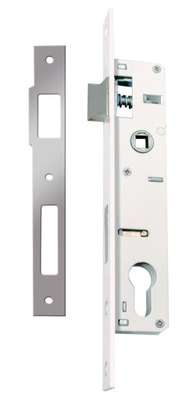 Épaisseur de la porte 35-50 mm Fermeture de porte en forme de mortier avec finition SN et matériau en fer