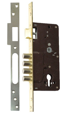 Épaisseur de la porte 35-50 mm Verrouillage de la porte en forme de mortier avec verrou réglable et cylindre unique