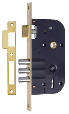 Fermeture de porte à serrure de haute sécurité / corps de serrure Fermeture à serrure à serrure Large compatibilité Acier / Zamak pour la fourniture de marchandises en fer