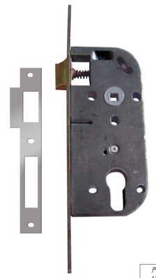 Fermeture de porte en fer de fer avec un seul cylindre et un verrou en acier