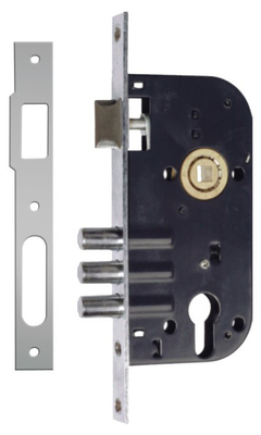 Fermeture de porte à serrure en acier à cylindre unique pour la protection et la sécurité des ménages en fer