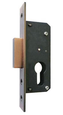 Fermeture de porte en aluminium 35-50 mm Fermeture de porte de style européen en fer haut de sécurité Deadlatch Backset 20-35 mm
