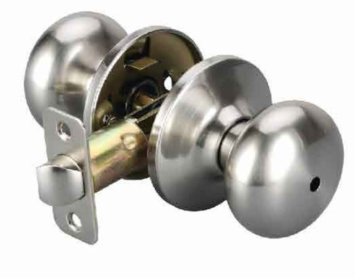 Sécurisez vos portes avec une serrure à boutons tubulaires en alliage de zinc et en cristal pour les portes de 1 à 3 pouces