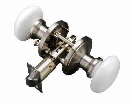 Fermeture de porte anti-vol standard à bouton avec bouche pleine en forme de T. Frappe 1-1/2 