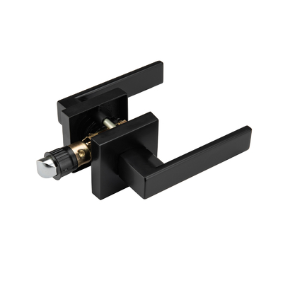 Mécanisme de verrouillage de porte tubulaire noire Plaque avant Finition CP MB ORB PB AB SS