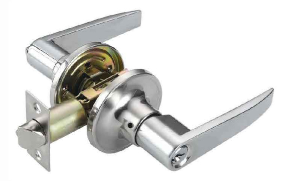 Blocage à levier tubulaire Corner carré modifiable 25x57mm Plaque de face Variété de styles Pleine lèvre en forme de D 44x57mm Frappe carrée