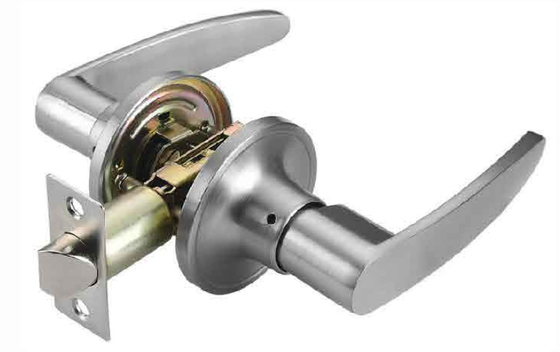PS Passage Tubular Lever Lock avec plein lèvre en forme de D 44x57mm Carré et coin carré modifiable 25x57mm Plaque frontale