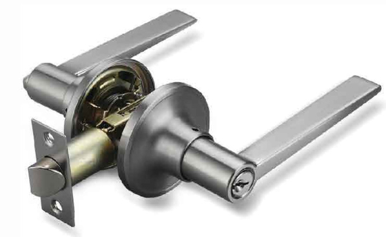 Levier tubulaire de verrouillage ORB Finition d'angle carré modifiable 25x57 mm Plaque de face BK Fonction