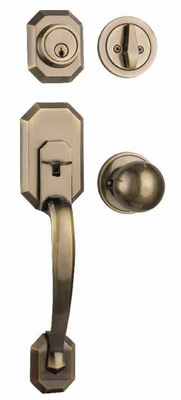 Fermeture de porte à manches domestiques à double cylindre à manche unique avec verrou