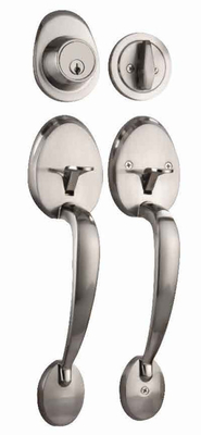 Fermeture de poignée d'entrée avec backset 60mm Fermeture à glissière unique à cylindre Keyway Yale