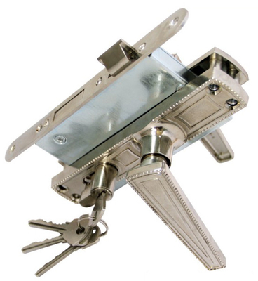 Fermeture de porte à serrure de construction solide 35 - 60 mm Épaisseur de la porte Fermeture à serrure de porte à serrure extérieure