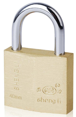 Fermeture à glissière de haute sécurité en laiton (argent) Fermeture à glissière de type rhombique peinte pour une sécurité accrue
