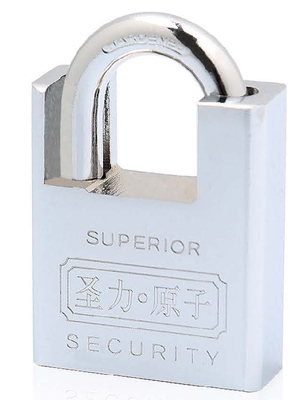 Fermeture à glissière de haute sécurité enduite de chrome, enchaînée protégée par l'atome, fermeture à glissière personnalisée, type accepté