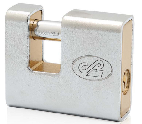 Fermeture à glissière rectangulaire en acier à demi-bouchon Fermeture à glissière de haute sécurité commerciale