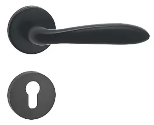 Poignée de serrure de porte de toilette intérieure en alliage d'aluminium Épaisseur de la porte 35-60 mm Design moderne élégant